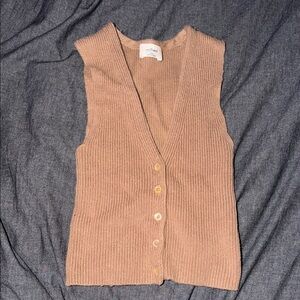 Wilfred Beige V-Neck Sweater Vest